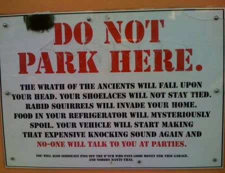 Parking Sign